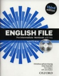 NOWA!!! English File third edition Pre-Intermediate Workbook With Key, wyd. Oxford